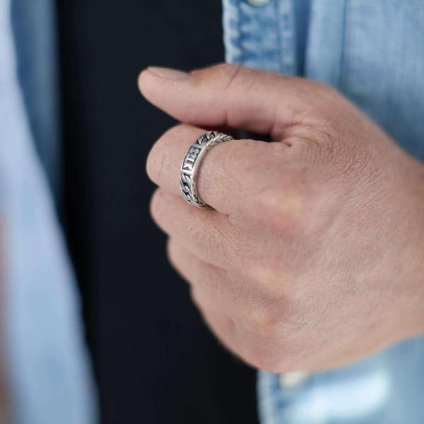 142 Ring Heren DOUBLE LINKED Collection