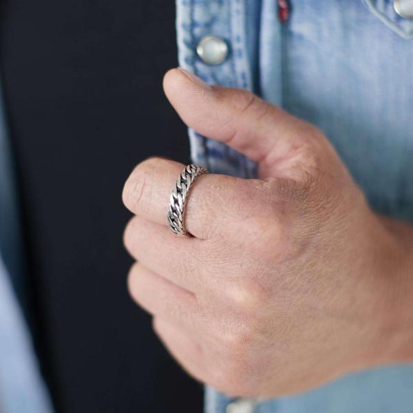 142 Ring Heren DOUBLE LINKED Collection