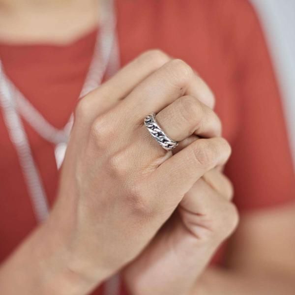 142 Ring Dames DOUBLE LINKED Collection