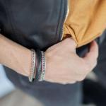 155BLK Armband Schwarz Dames ALPHA Collection