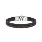 157BBR Armband Schwarz-Bruin CHEVRON Collection