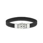157BLK Armband Schwarz CHEVRON Collection