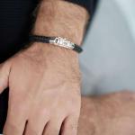 171BLK Armband Schwarz Heren WEAVE Collection