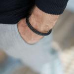 171BLK Armband Schwarz Heren WEAVE Collection