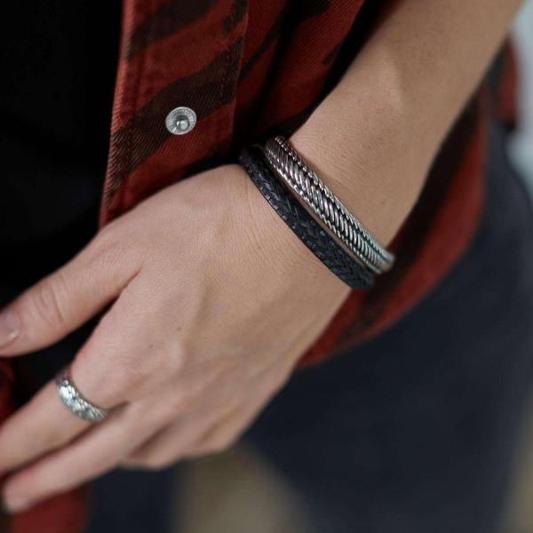 171BLK Armband Schwarz Dames WEAVE Collection