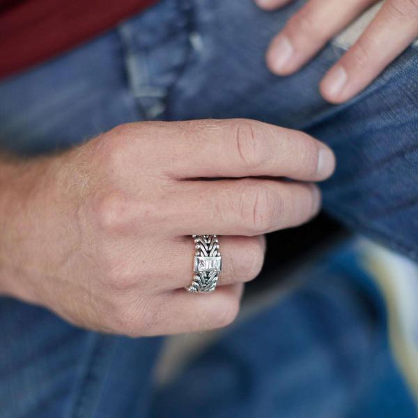 201 Ring Heren CLASSIC CHEVRON Collection