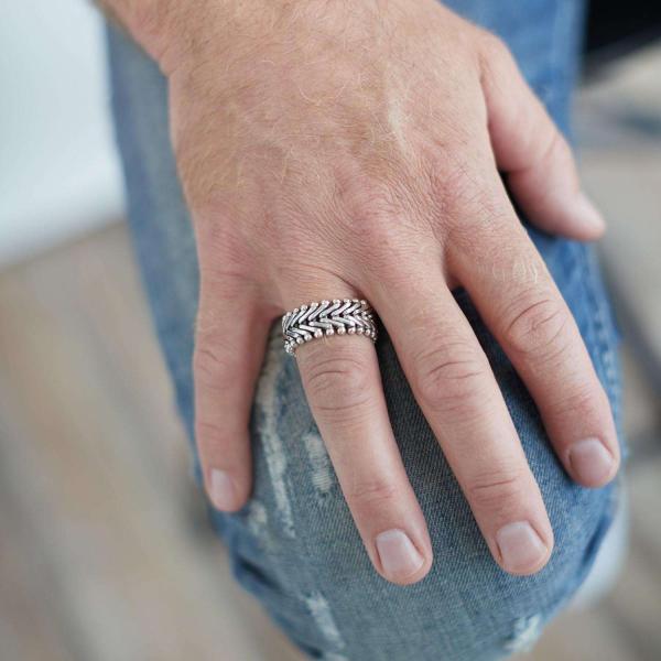 201 Ring Heren CLASSIC CHEVRON Collection