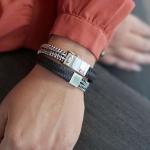 214BBR Armband Schwarz-Braun Dames CLASSIC CHEVRON Collection