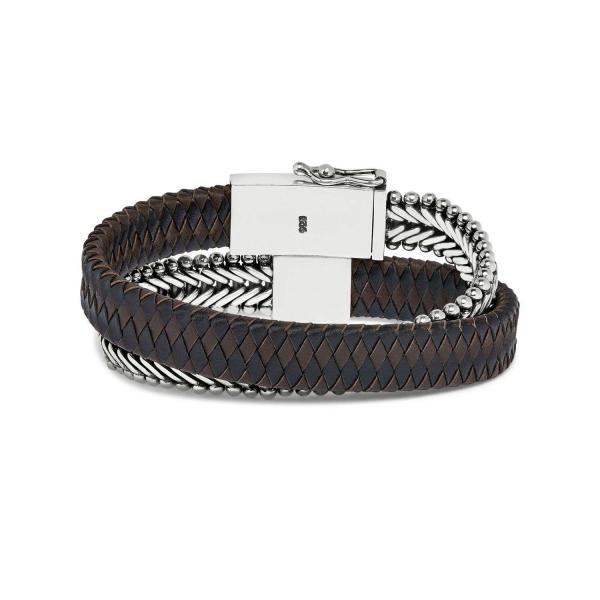 214BBR Armband Schwarz-Braun CLASSIC CHEVRON Collection