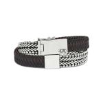 214BBR Armband Schwarz-Braun CLASSIC CHEVRON Collection