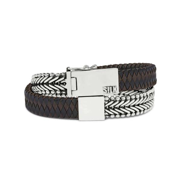 214BBR Armband Schwarz-Braun CLASSIC CHEVRON Collection