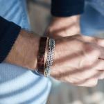 214BRC Armband BraunCroco Heren CLASSIC CHEVRON Collection