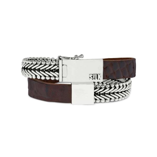 214BRC Armband BraunCroco CLASSIC CHEVRON Collection