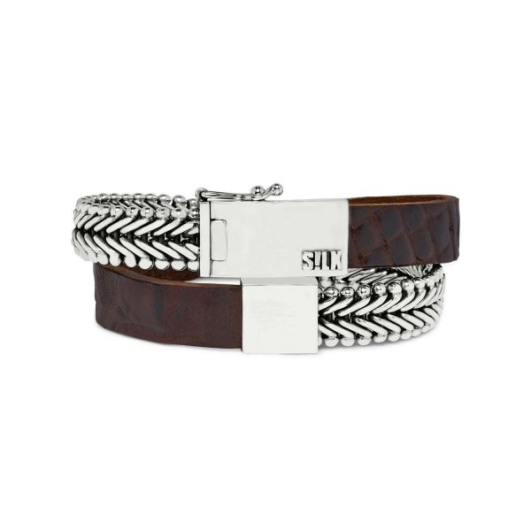 214BRC Armband BraunCroco