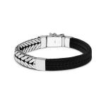 252BLK Armband Schwarz CHEVRON Collection