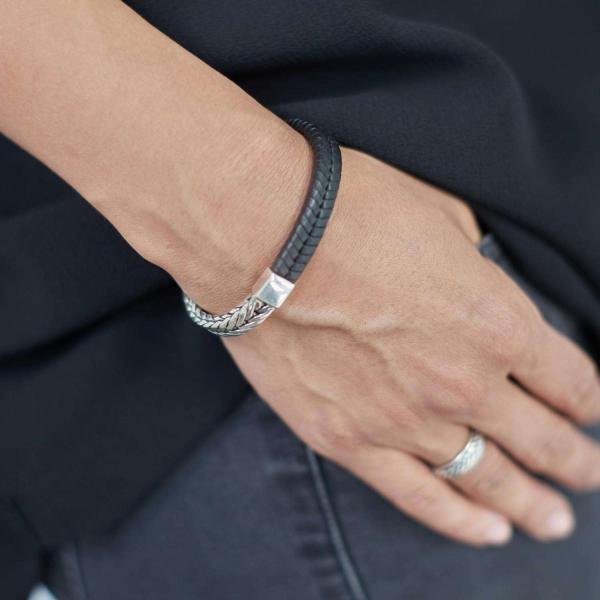 252BLK Armband Schwarz Dames CHEVRON Collection