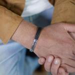 252BLK Armband Schwarz Heren CHEVRON Collection