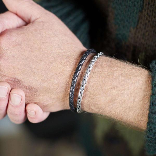 265BLK Armband Schwarz Heren FOX Collection