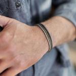 284 armband silber poliert, mat & messing Heren RAW Collection