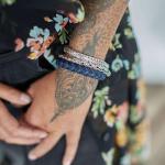 326BBU Armband Schwarz-Blau Dames ARCH Collection