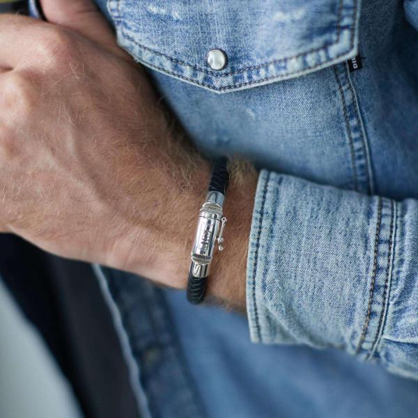 326BLK Armband Schwarz Heren ARCH Collection