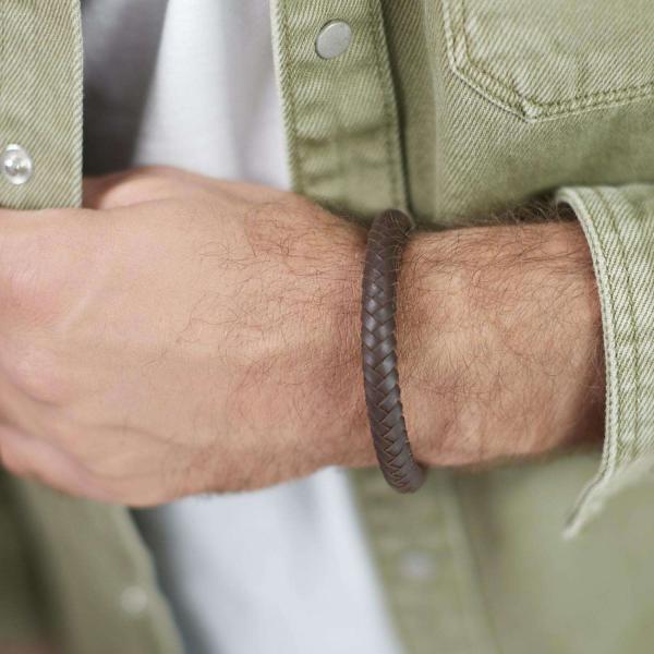 326BRN Armband Braun Heren ARCH Collection