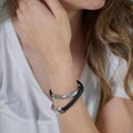 344BLK armband Schwarz Dames ALPHA Collection