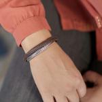 344BRN Armband Braun Dames ALPHA Collection