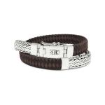 362BBR Armband Schwarz-Bruin ALPHA Collection