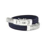 362BBU Armband Schwarz-Blau ALPHA Collection