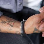 370BLK Armband Schwarz Heren ROOTS Collection