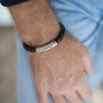 423 Armband  Schwarz-Bruin Heren CROSSLINE Collection