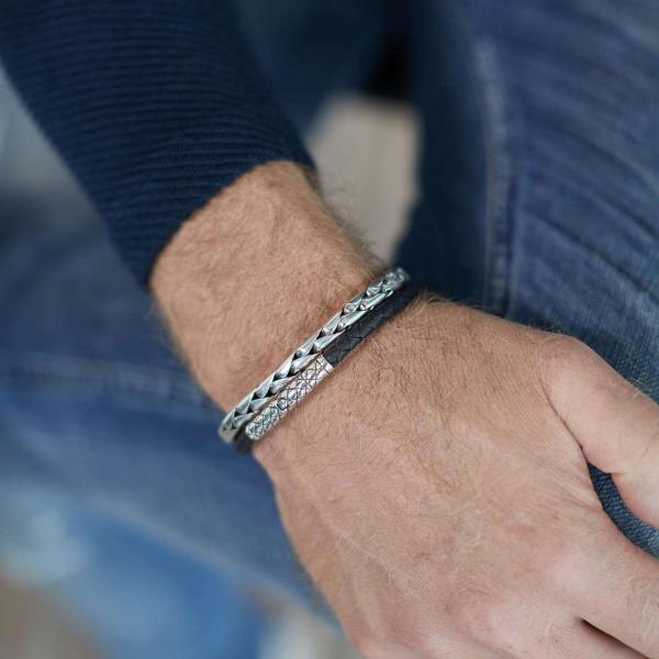 427 Armband  Schwarz Heren CROSSLINE Collection