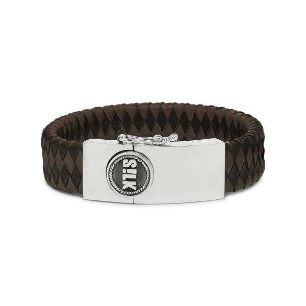 811BBR Armband Schwarz-Braun Heren ALPHA Collection