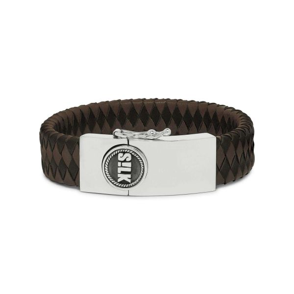 811BBR Armband Schwarz-Braun Heren ALPHA Collection