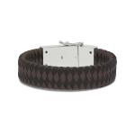 811BBR Armband Schwarz-Braun Heren ALPHA Collection