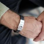 811BBR Armband Schwarz-Braun Heren ALPHA Collection