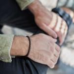 830BRN Armband Braun Heren ROOTS Collection