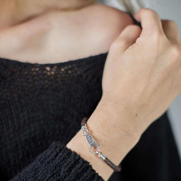 830BRN Armband Braun Dames ROOTS Collection