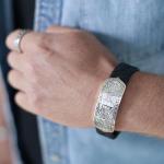 840BLW Armband Schwarz Heren CLASSIC CHEVRON Collection