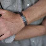 841BBR Armband Schwarz-Braun Heren ALPHA Collection