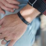 841BKC Armband Schwarz Croco Heren ALPHA Collection