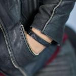 841BKC Armband Schwarz Croco Dames ALPHA Collection