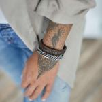 841BRN Armband Bruin Dames ALPHA Collection