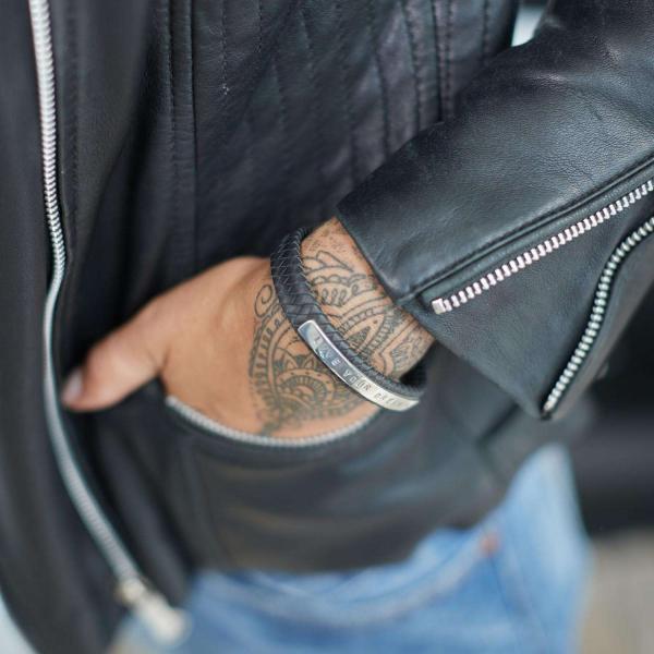 851BLK Armband Schwarz Dames ALPHA Collection