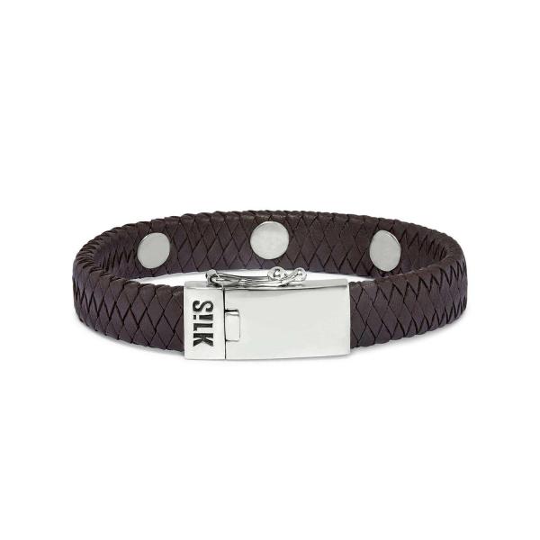 851BRN Armband Bruin ALPHA Collection