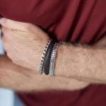 853BLK Armband Schwarz Heren ARCH Collection