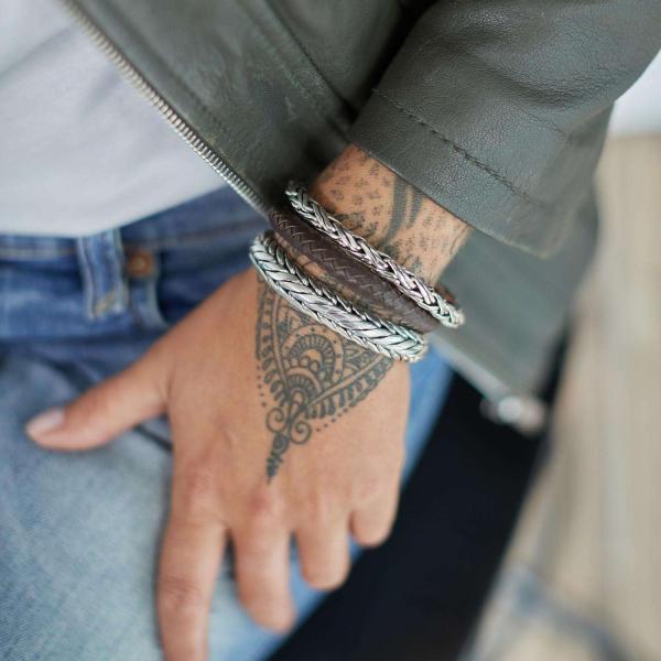 853BRN Armband Bruin Dames ARCH Collection