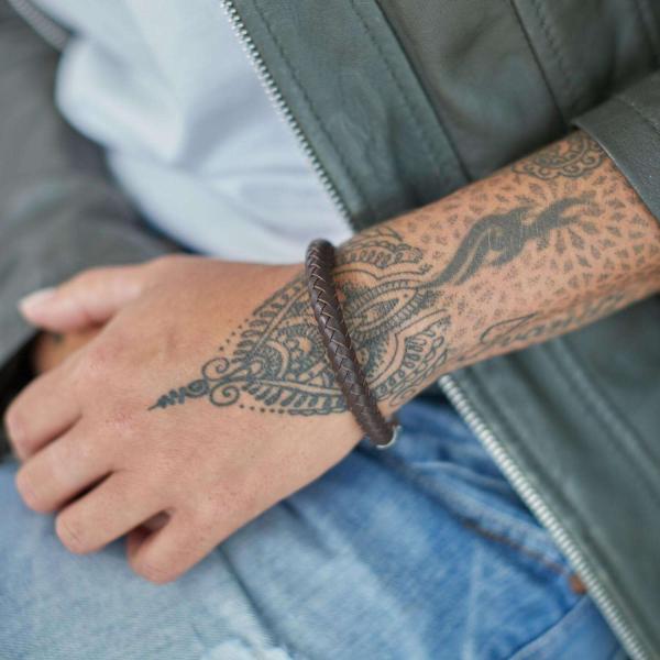 853BRN Armband Bruin Dames ARCH Collection