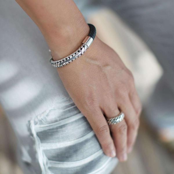 854BLK Armband Schwarz Dames BOLD Collection